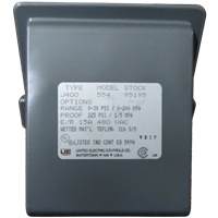 400 Series Type J400 Models 550 to 555 Pressure Switch